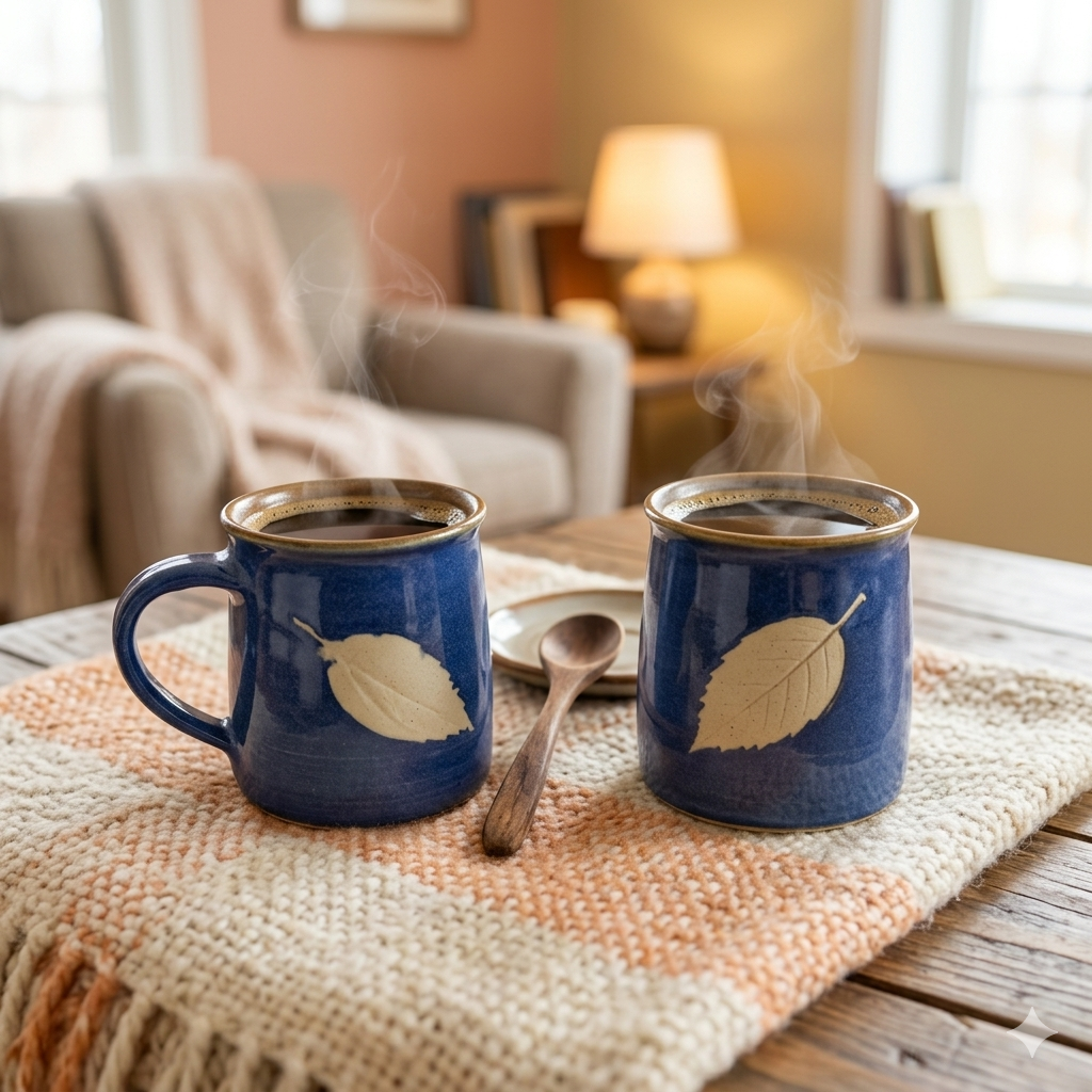 Earth-Toned Tea Cup