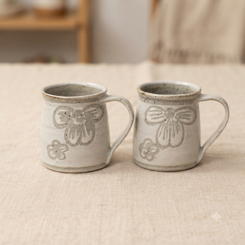 Free-Spirited & Earthy Coffee Mugs - need to see the original pic