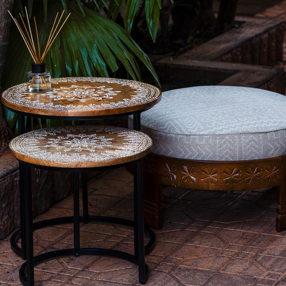 Wooden Side Table set of 2