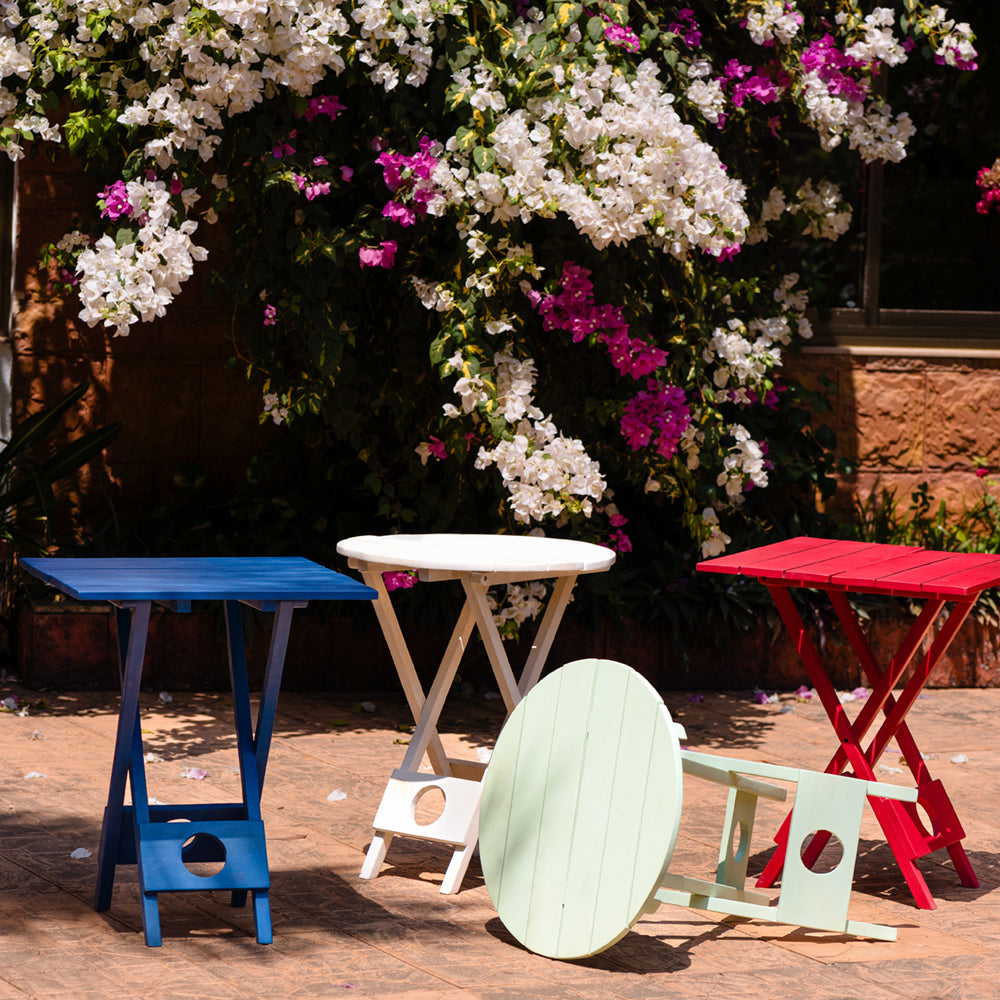 Patio Folding Table Round