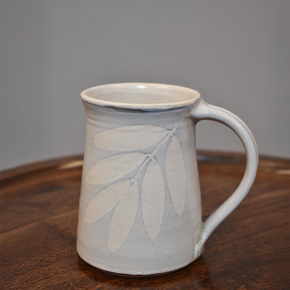 Blue Azure Leaf Beer Mug - Set of 2