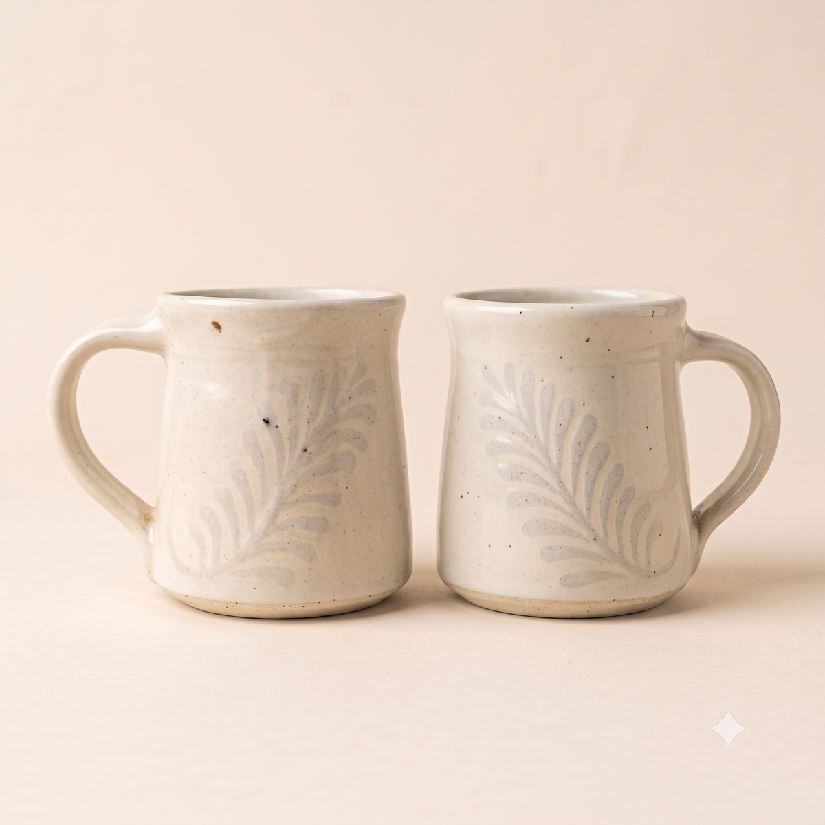 Enchanting & Natural Blue Floral Cream Mug