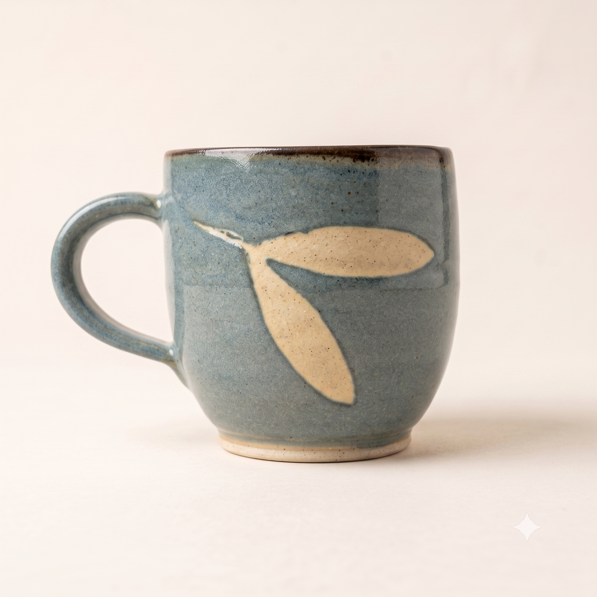 The Poetic Forest Canopy in Vibrant Teal Cup