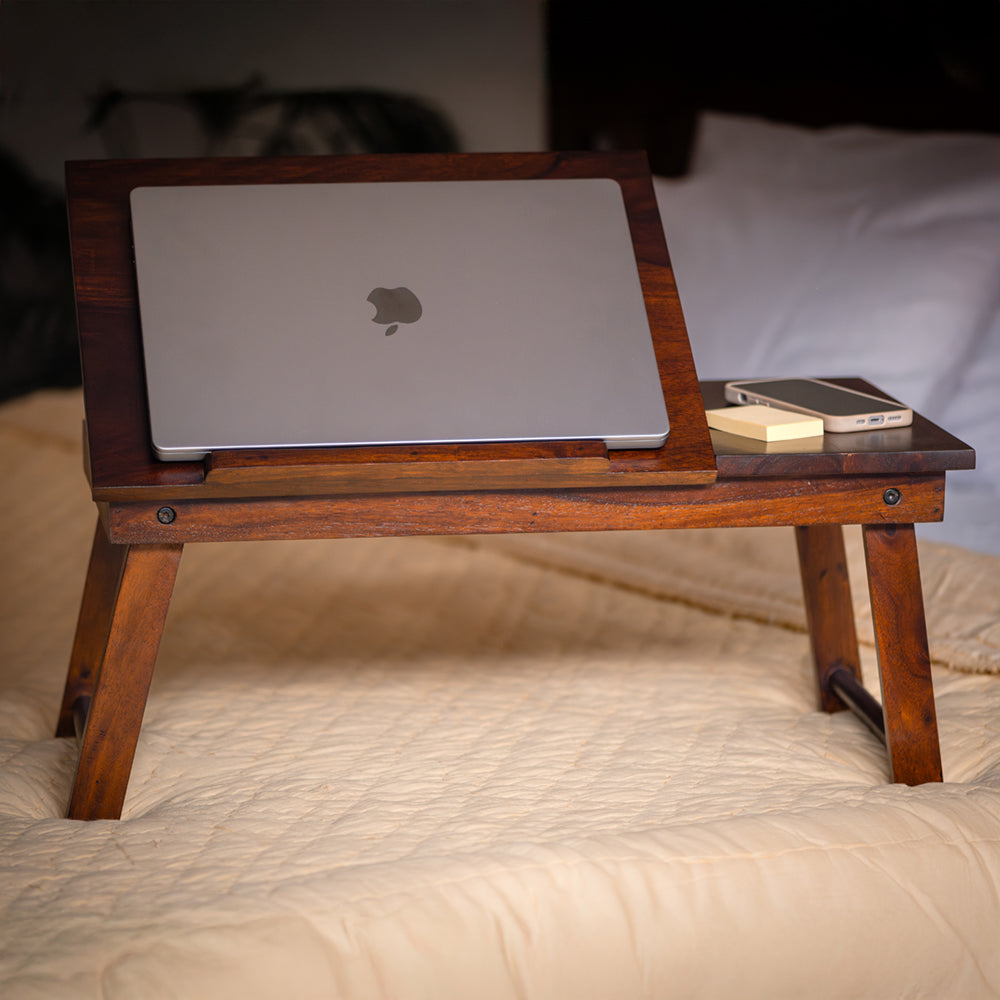 Wooden Laptop Table With Drawer