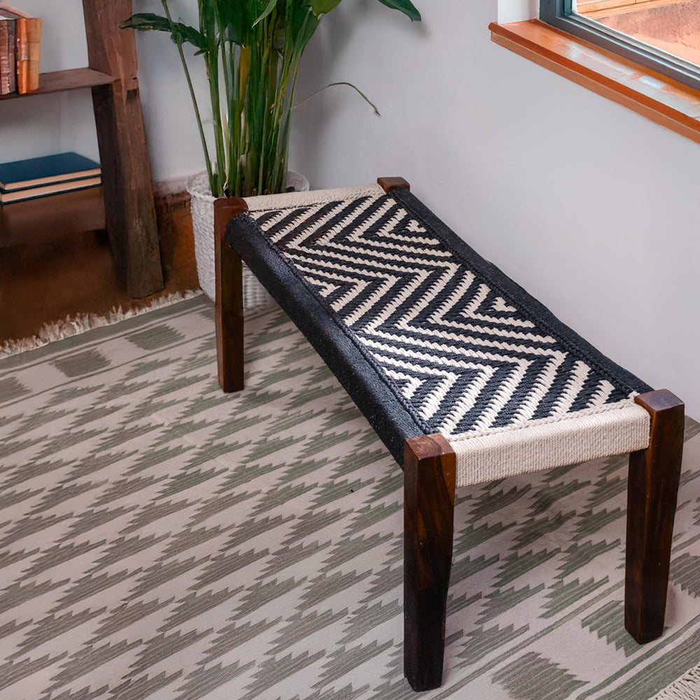 Monochrome Rope Bench