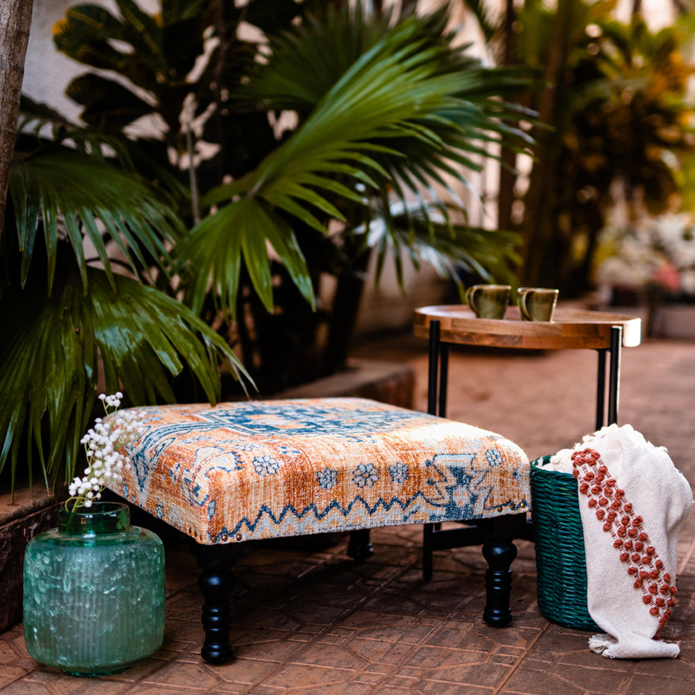 Upholstered Poof Square