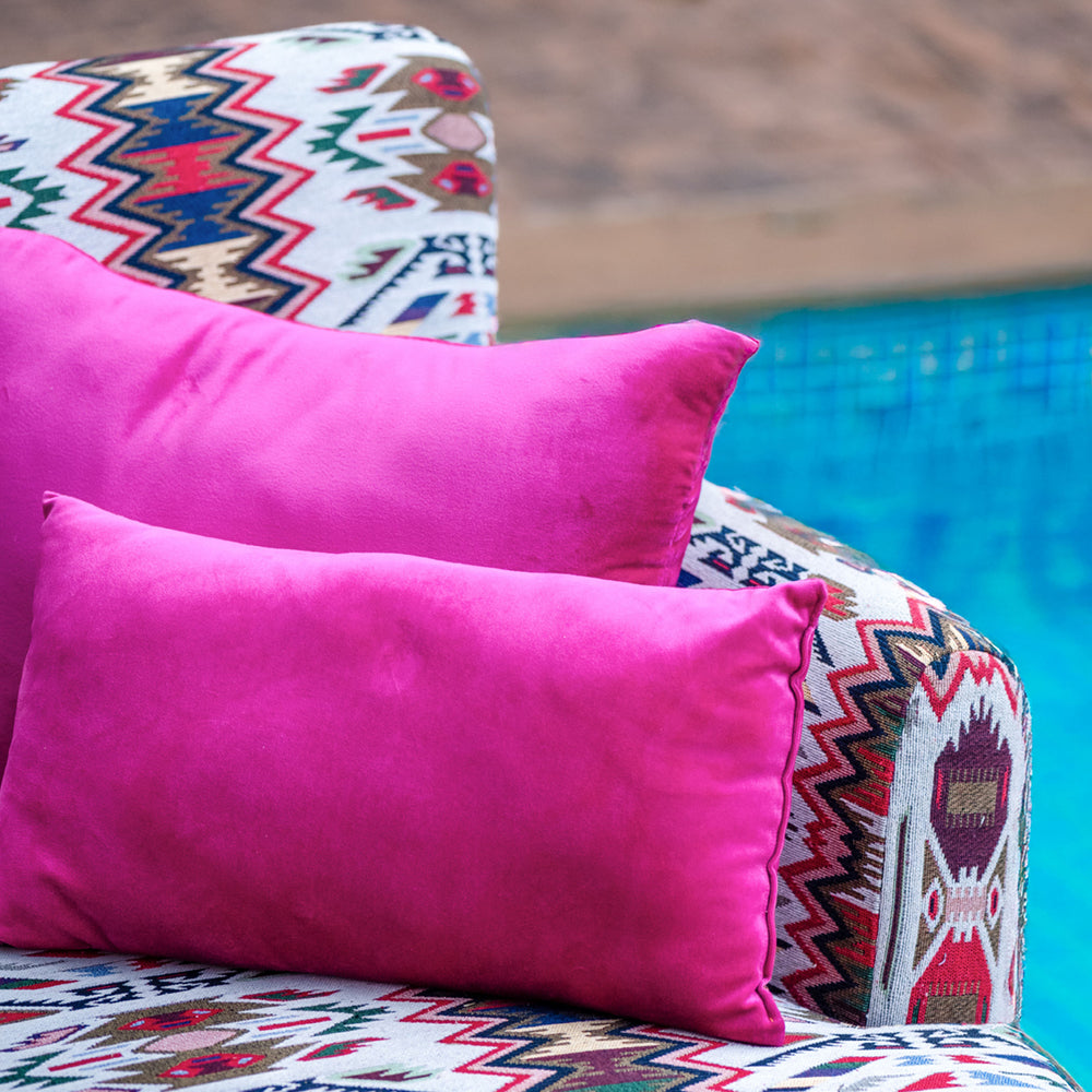 Upholstered Sofa Chair With Two Cushions