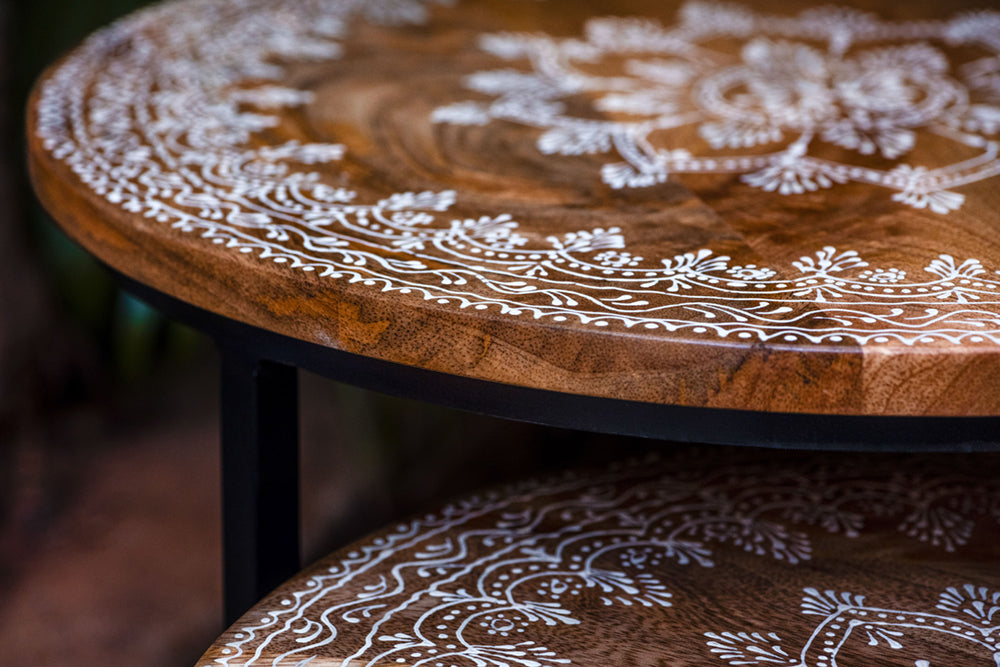 Wooden Side Table set of 2