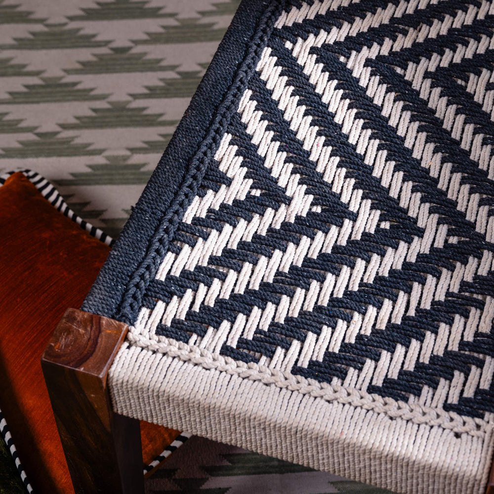 Monochrome Rope Bench