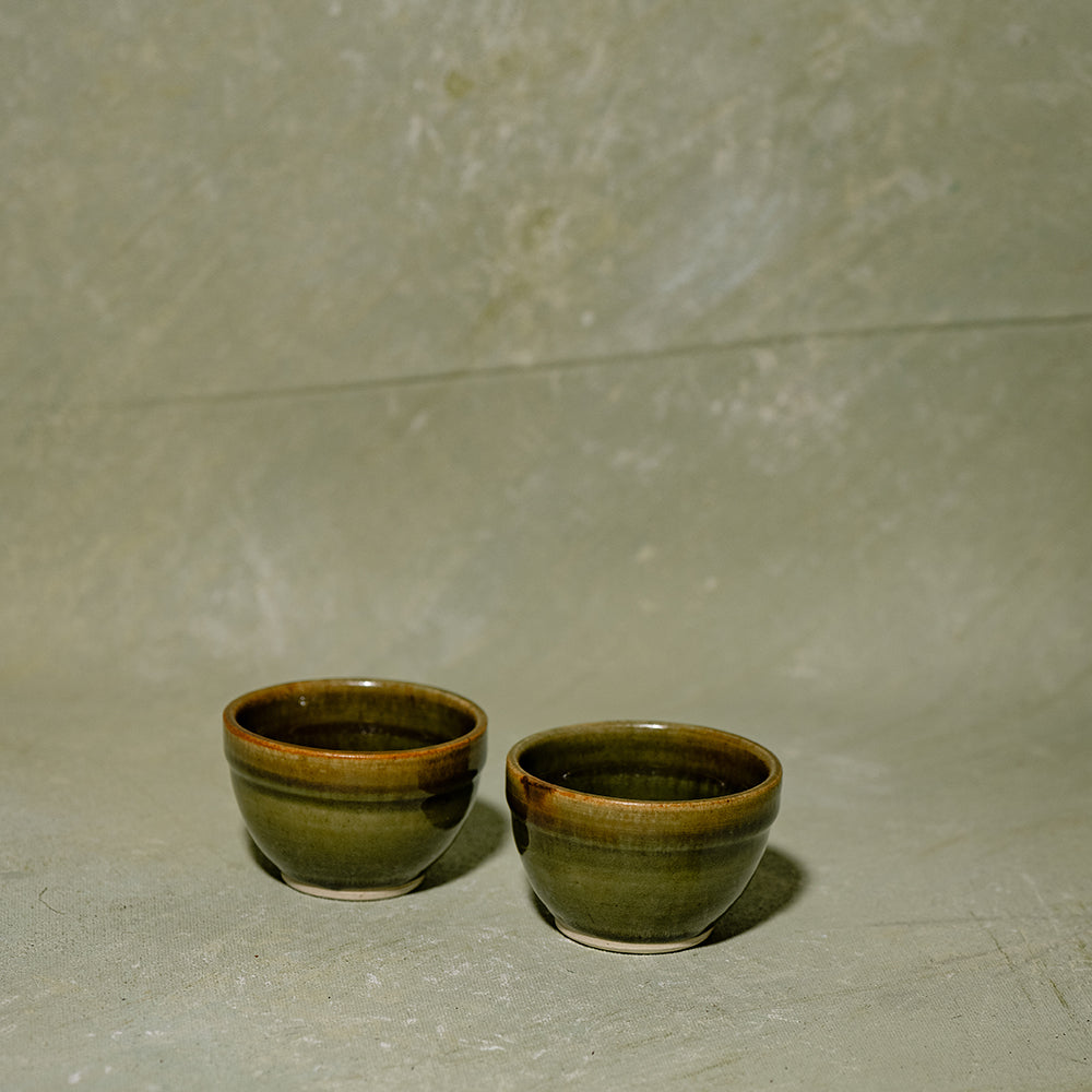 Serene Sage Chutney Bowl Round- Set of 2