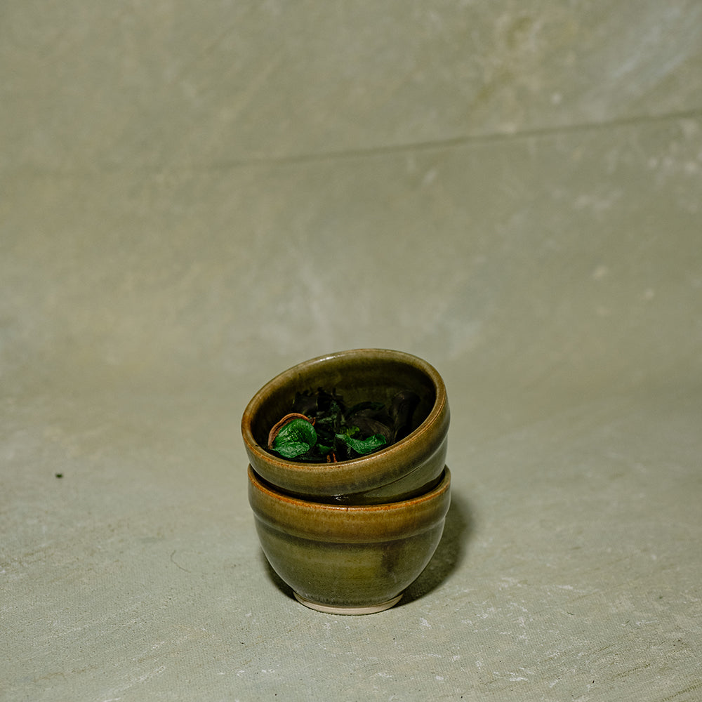 Serene Sage Chutney Bowl Round- Set of 2