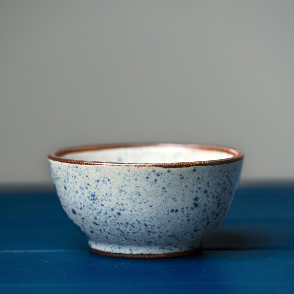 Blue Azure Spotted Bowl Large