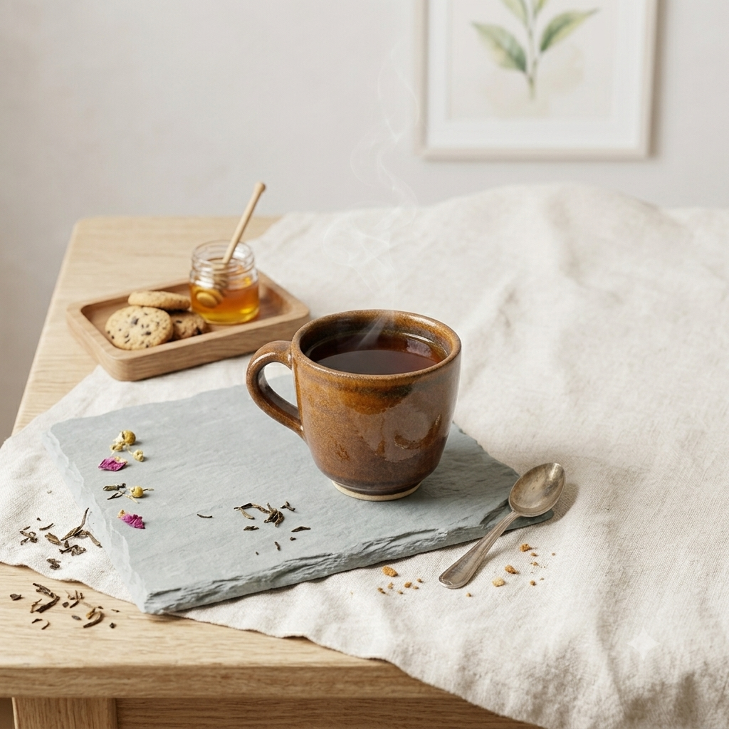 Earth-Toned Tea Cup