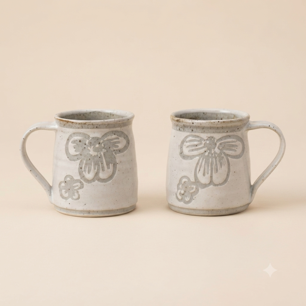 Free-Spirited & Earthy Coffee Mugs - need to see the original pic