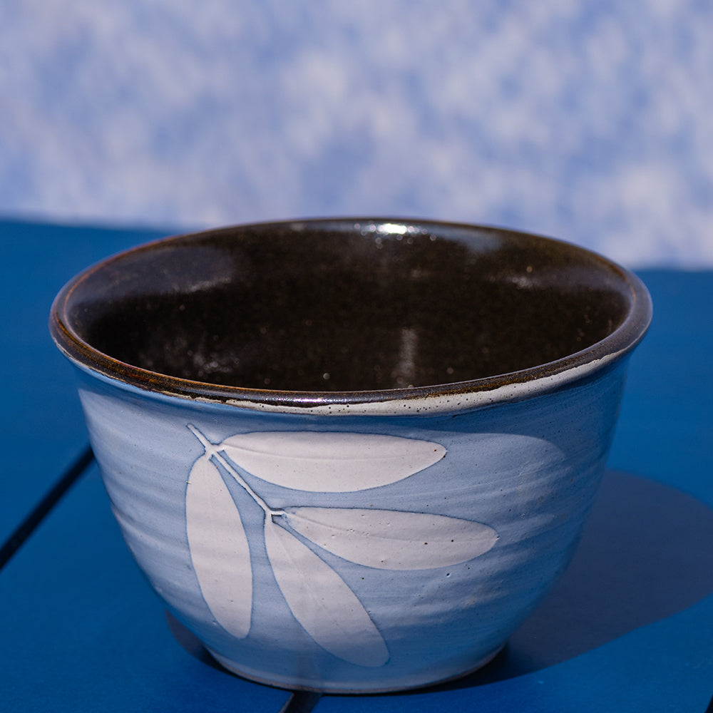 Blue Azure Four Leaf Bowl Medium