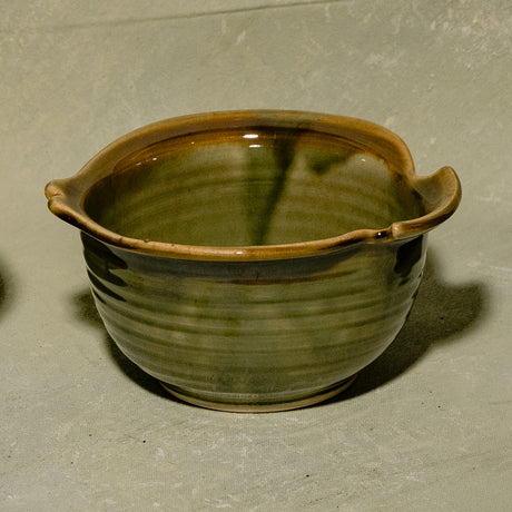 Serene Sage Twisted Serving Bowl
