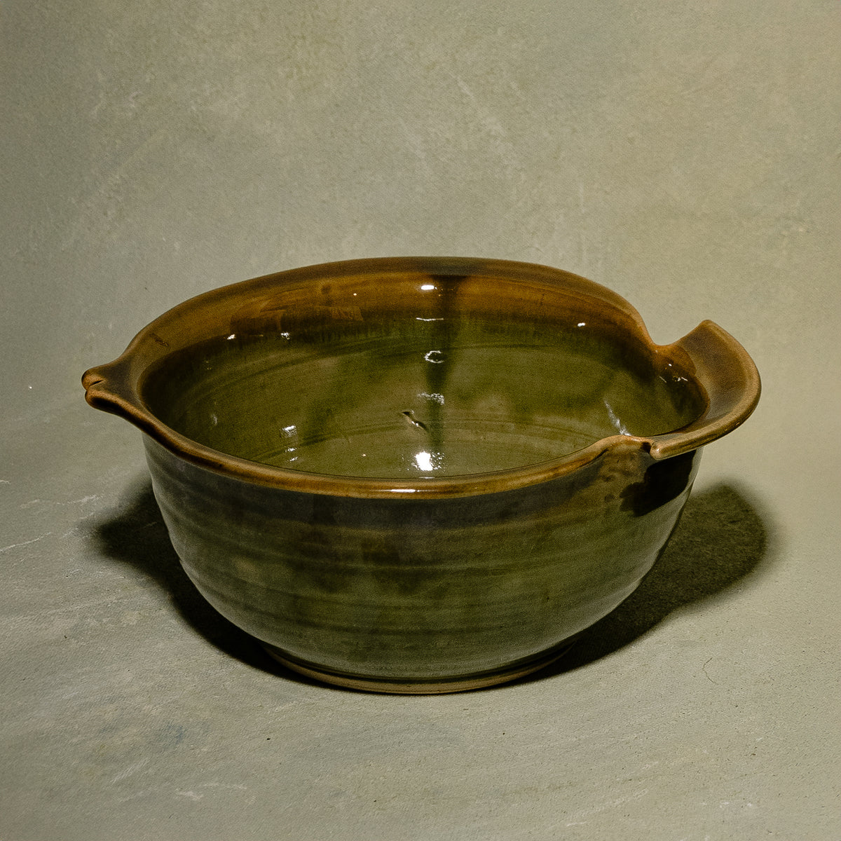 Serene Sage Twisted Serving Bowl