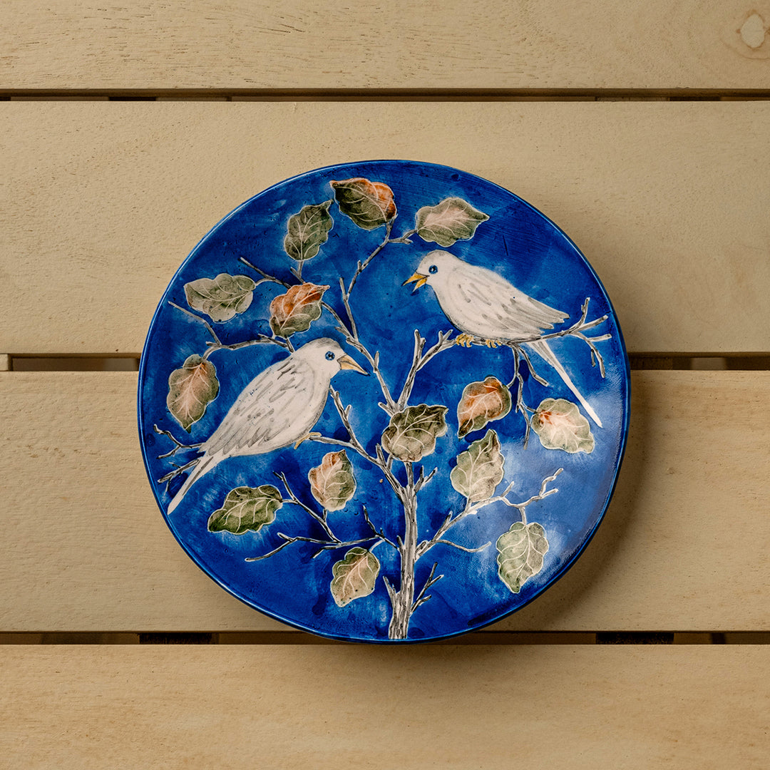 Hand Painted Birds WallPlate