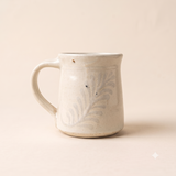 Enchanting & Natural Blue Floral Cream Mug
