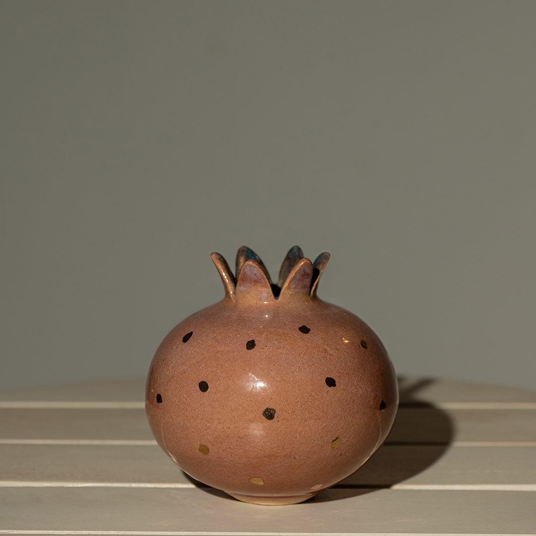 Pink Gold Flower Pot