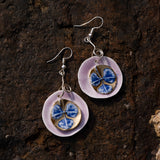 Pink Earrings Flower