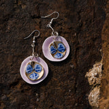 Pink Earrings Flower