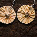 Yellow Earrings Round