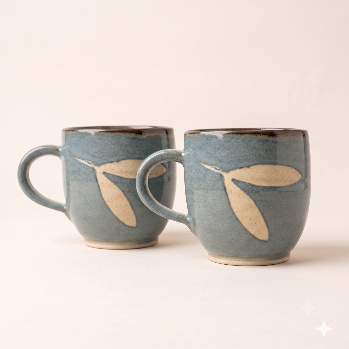 The Poetic Forest Canopy in Vibrant Teal Cup