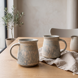 Serene Blue Spray Cream Mug