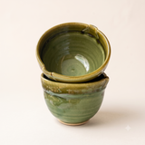 Playful & Earthy Green Snack Bowls