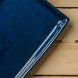 Deep Blue Flat Platter