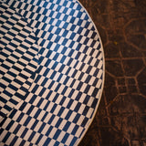 Wooden Table Coffee Round Inlay