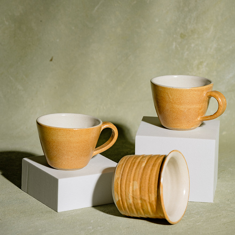Rustic Charm Espresso Cup   Set of 2