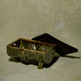 serene sage Rice Bowl Wooden Lid