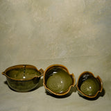 Serene Sage Twisted Serving Bowl