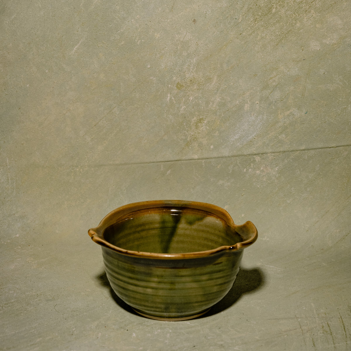 Serene Sage Twisted Serving Bowl