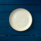Blue Azure Quarter Plate Spotted - Set of 2