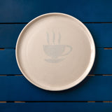 ivory whisper Flat Serve Plate Tea Cup