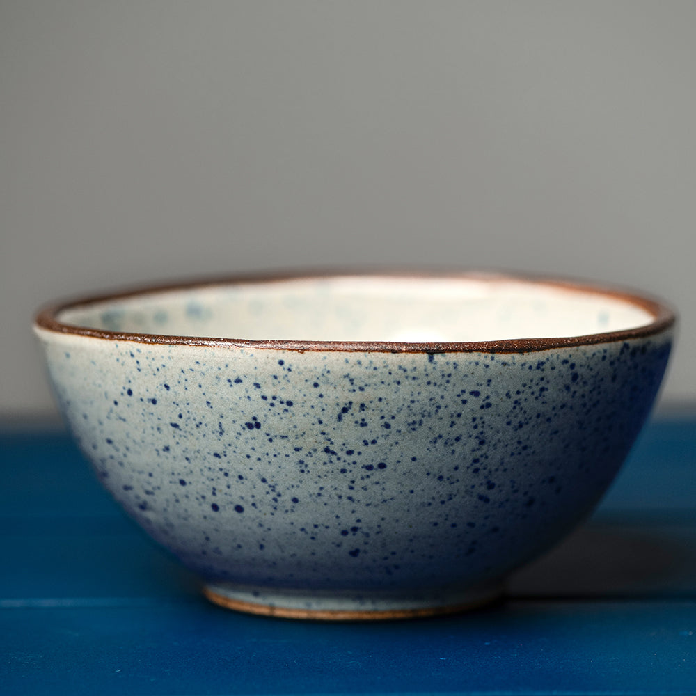 Blue Azure Spotted Bowl Large