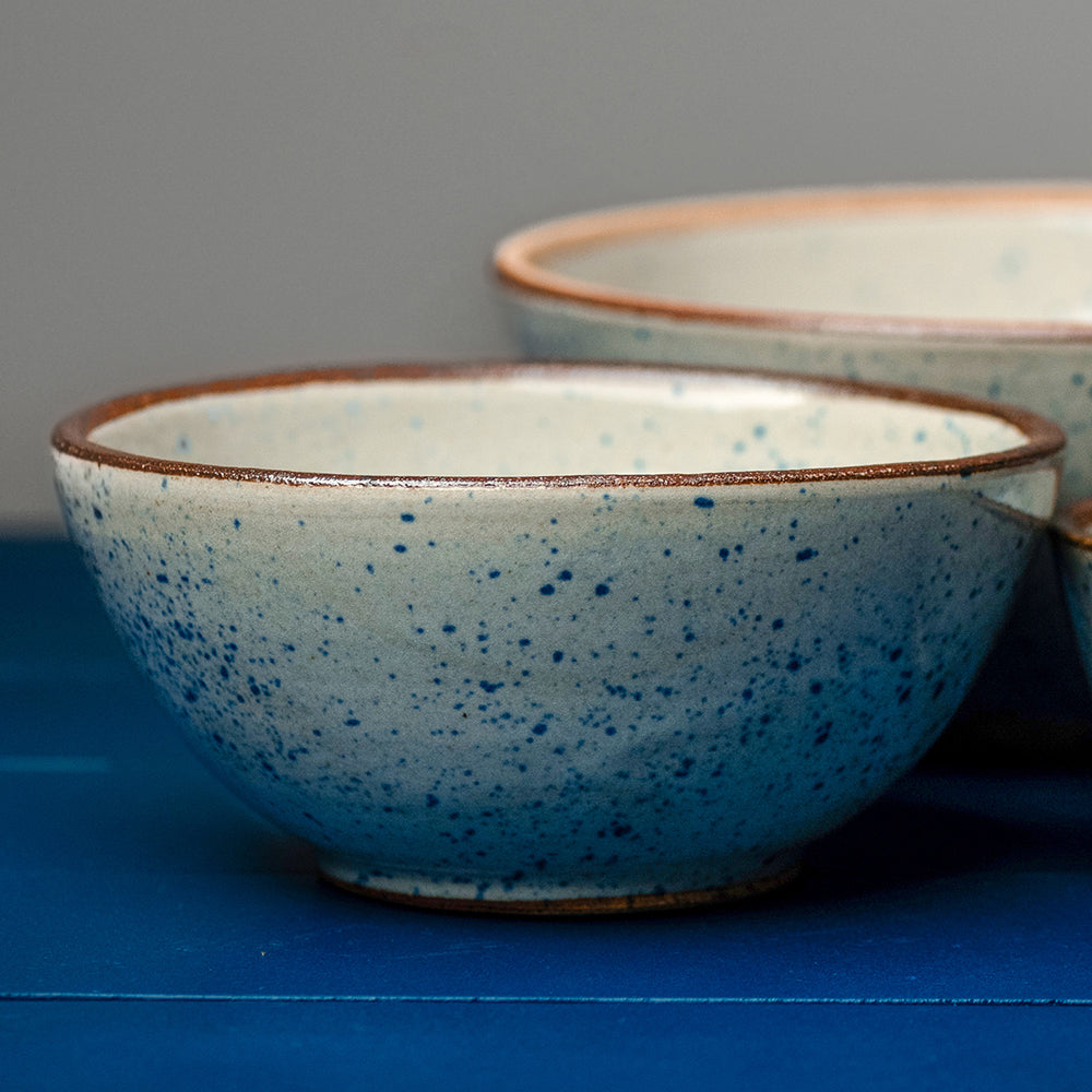 Blue Azure Spotted Bowl Medium