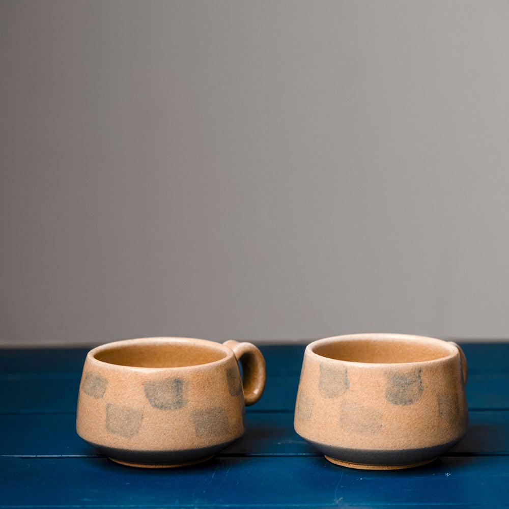 Abstract Tea Cup Set of 4