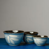 Blue Azure Four Leaf Bowl Medium