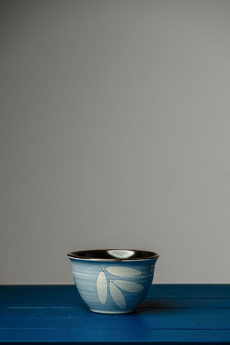 Blue Azure Sky Leaf Bowl