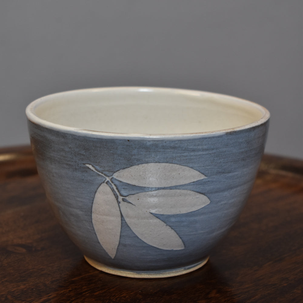 Blue Azure Four Leaf Katori   Set of 2