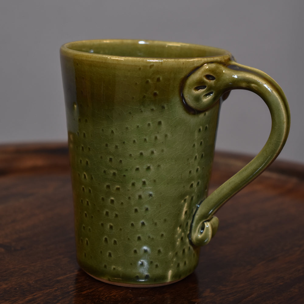 Serene Sage Spotted Beer Mug Set of 2