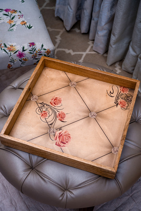 WoodenTray Printed Square